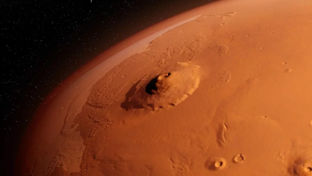 Гора Олимп на Марсе.