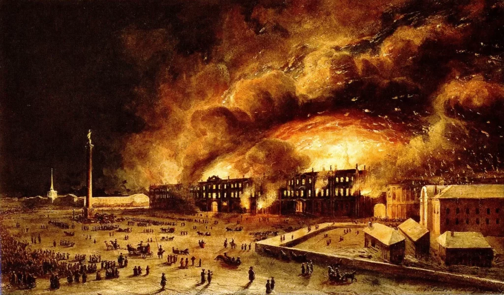 Пожар в Зимнем дворце 1837 год