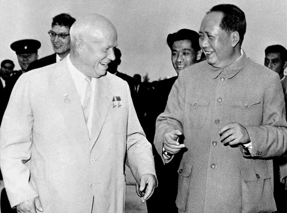 Хрущёв и Мао Цзэдун