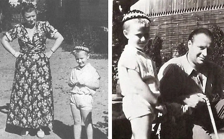 Андрей Миронов в детстве с отцом и матерью. Фото - личный архив