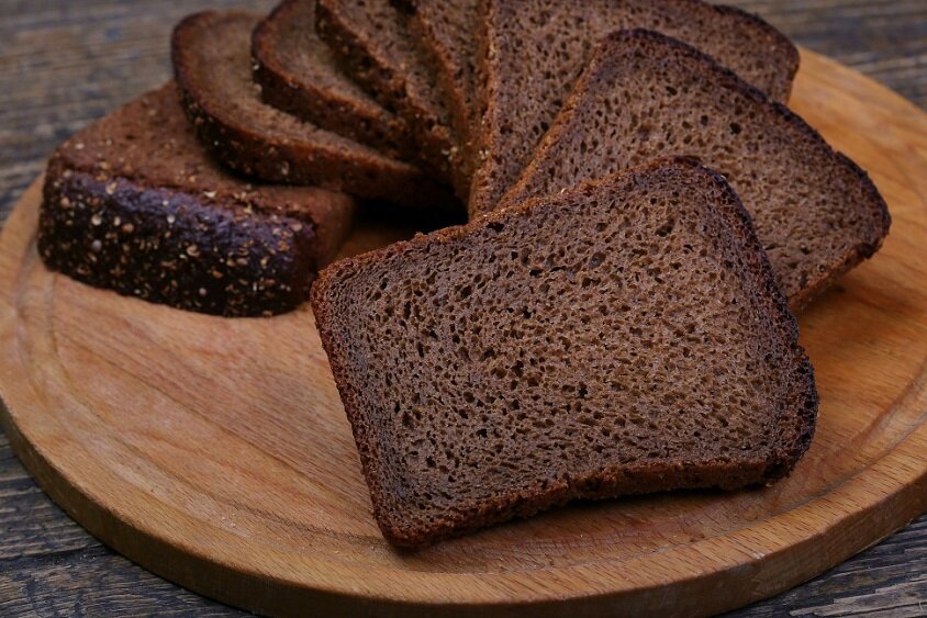 Бородинский хлеб в разрезе